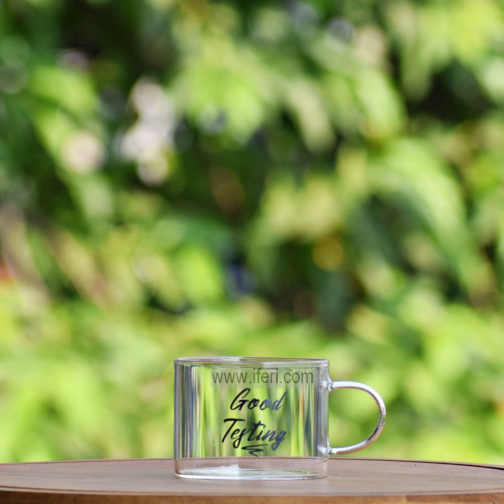 2.4 Inch Borosilicate Glass Coffee Mug ALV0181