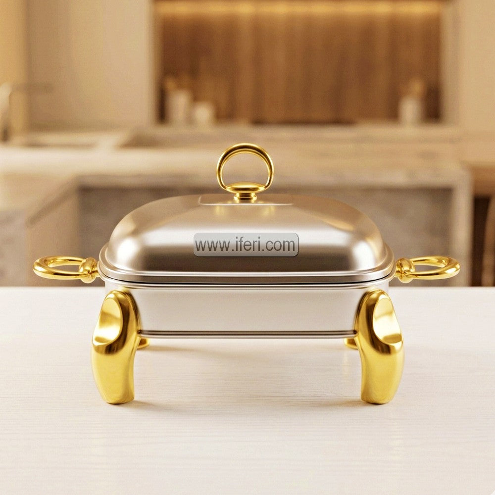9.5 Inch Exclusive Stainless Steel Chafing Dish Food Warmer with Lid AZM018