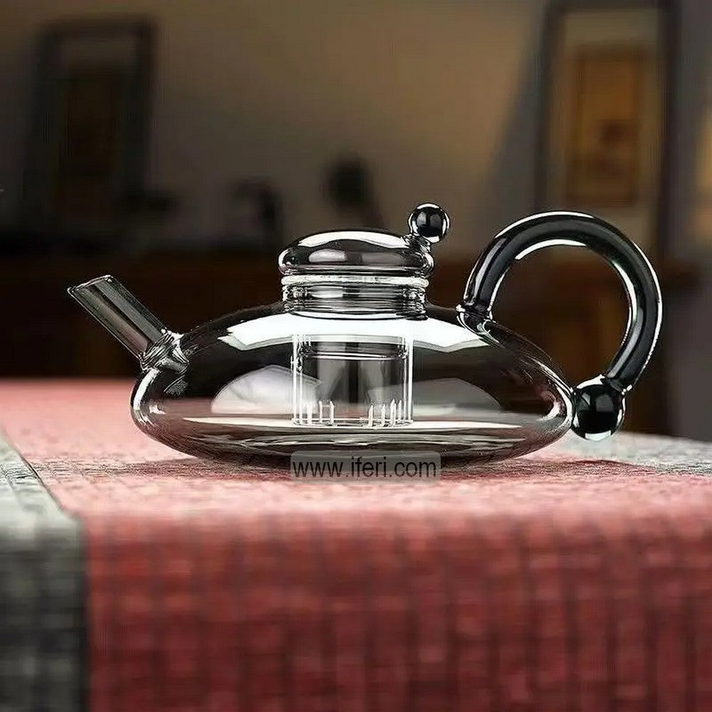 5.8 Inch Borosilicate Glass Tea Pot with Glass Infuser ALV0193