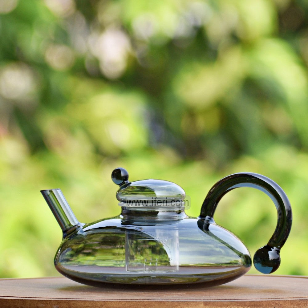 5.8 Inch Borosilicate Glass Tea Pot with Glass Infuser ALV0193