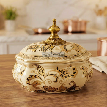 9 Inch Exclusive Ceramic Candy Box, Candy Pot RY3561