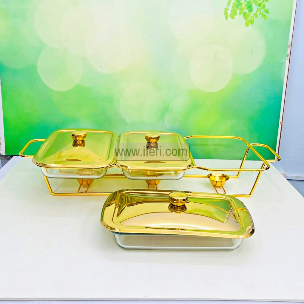 4.5 Ltr Golden Chafing Dish Food Warmer RY36897