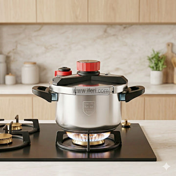 5 Liter Hi-Quality Stainless Steel Knob Type Pressure Cooker ALM6998