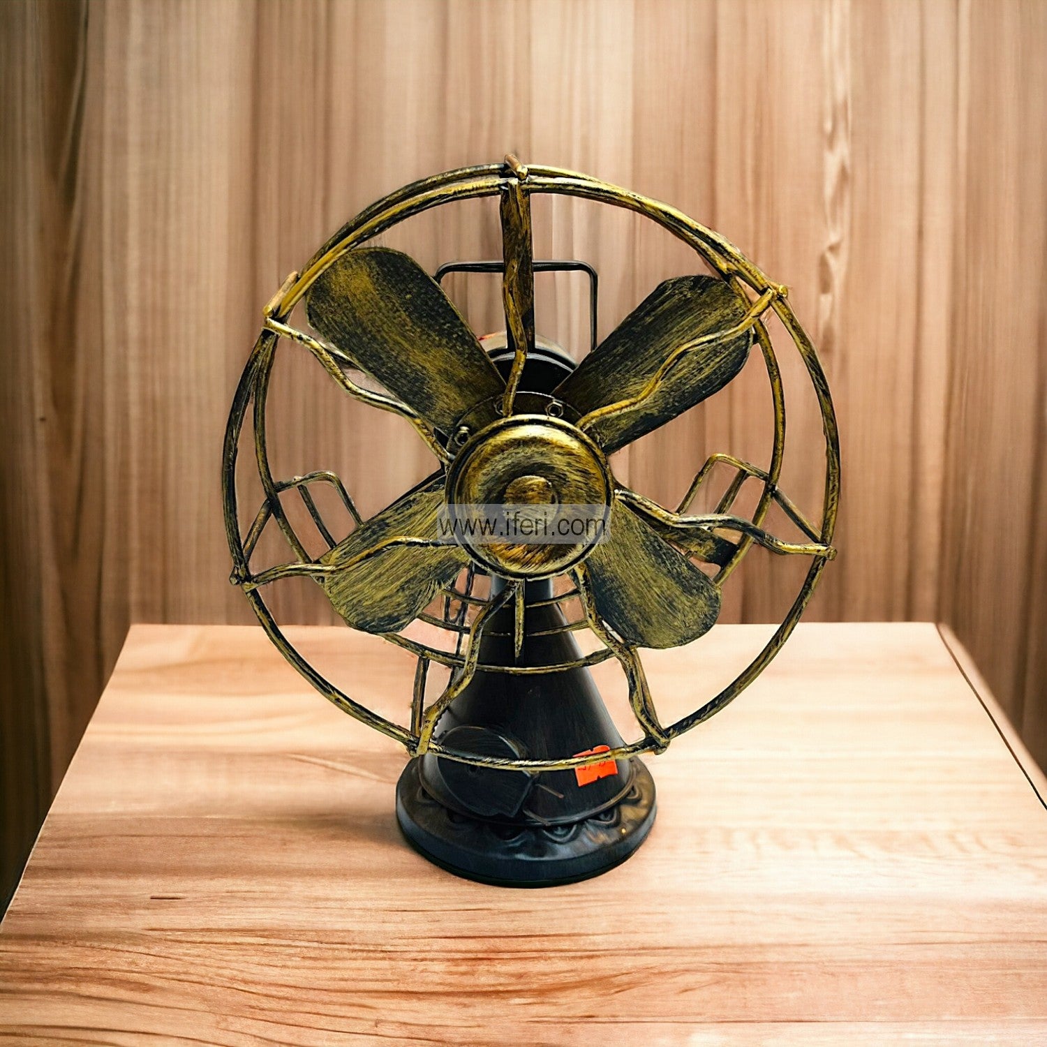 10.5 Inch Metal Vintage Table Fan Model Sculpture Showpiece GA8206