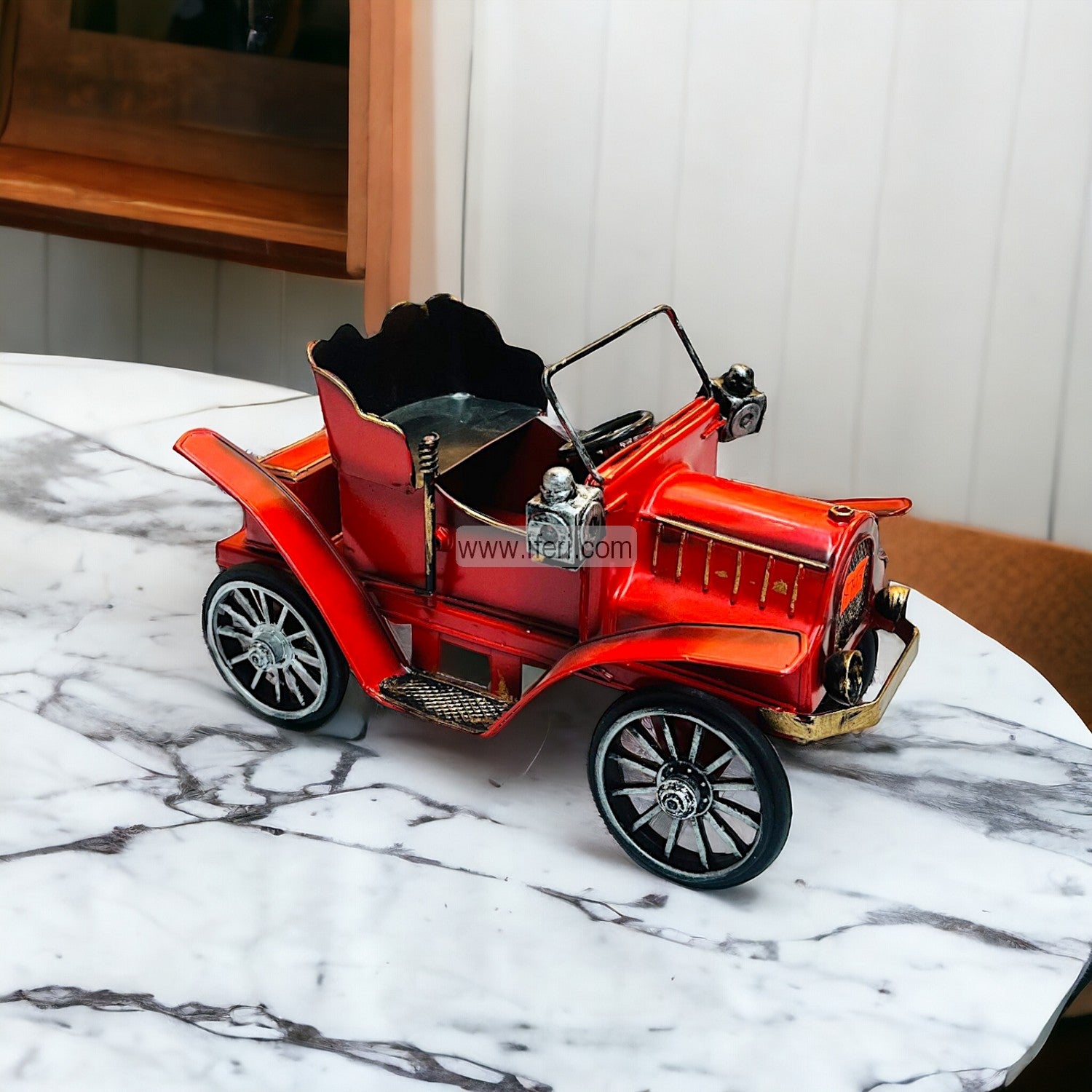 9 Inch Vintage Classic Car Model Sculpture Showpiece GA8213