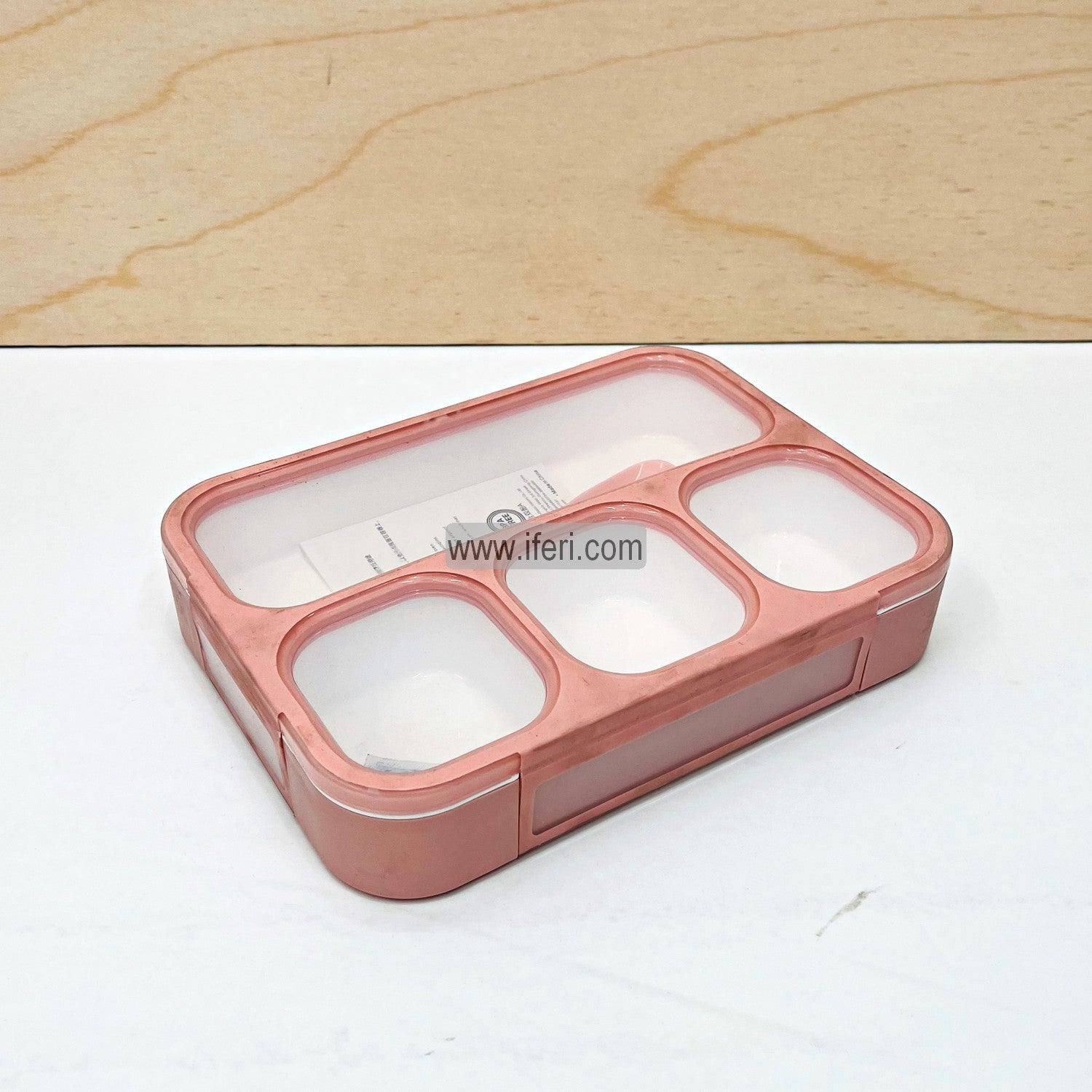 4 Part Airtight Tiffin Box Lunch Box with Spoon TG93821