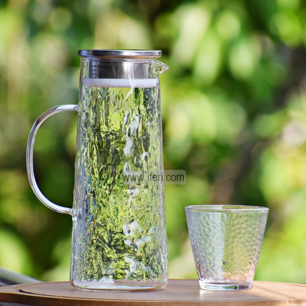 Sense Collection Jug 7 Pcs Glass Water Juice Jug & Glass Set CK0228 – iferi.com