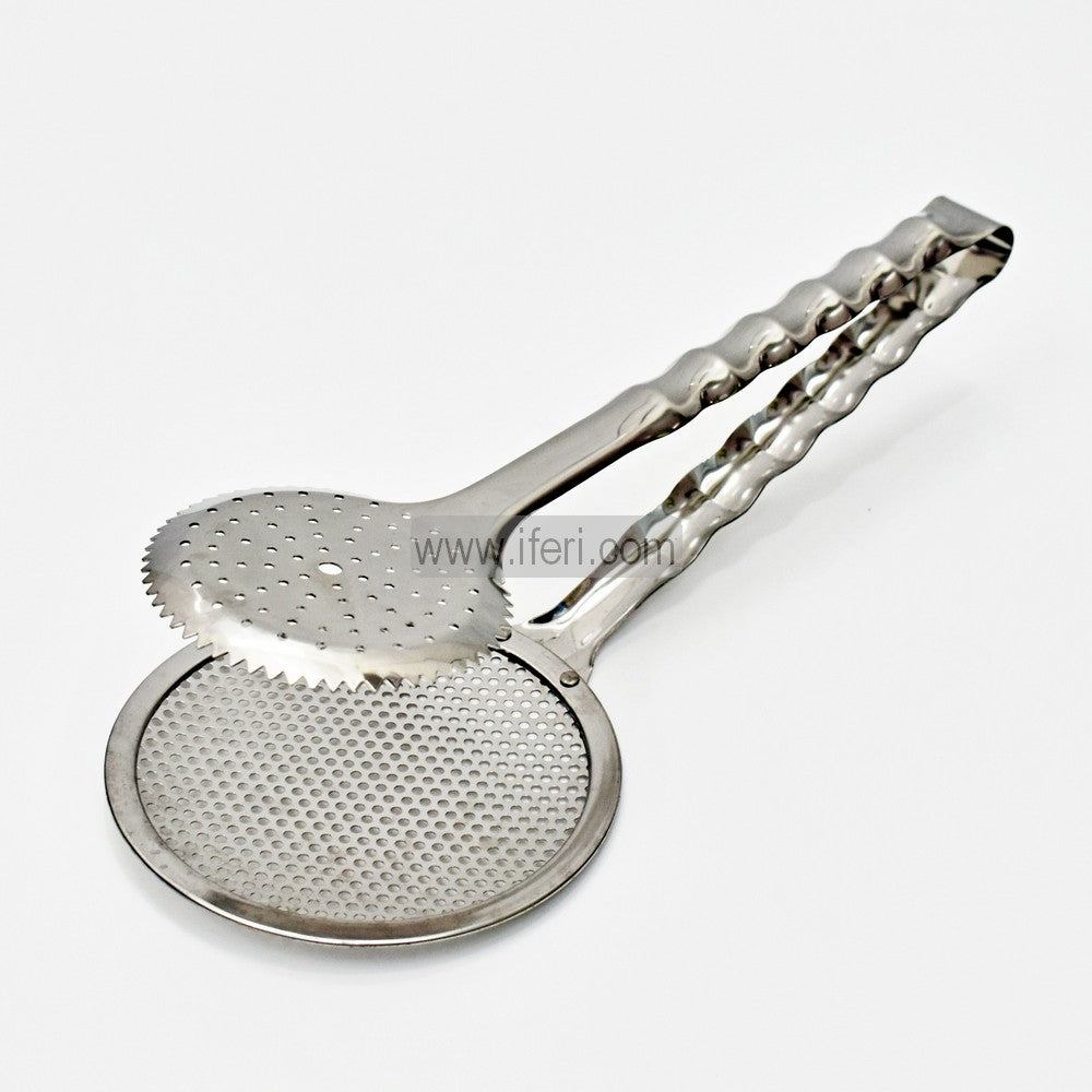 13 Inch Frying Tong Filter Spoon Strainer with Clip Stainless Steel Mesh SP0014