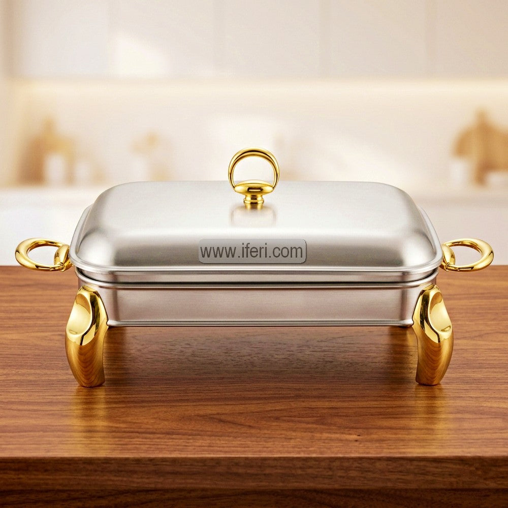 3 Liter Exclusive Stainless Steel Chafing Dish Food Warmer with Lid AZM023