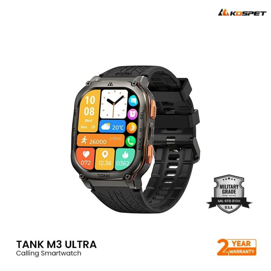 KOSPET TANK M3 Ultra Calling Rugged Smartwatch with GPS MV054