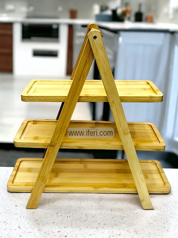 3 Tier Bamboo Cake, Dessert, Appetizer Serving Stand / Platter FH2354