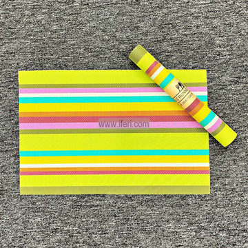 7 Pcs Washable PVC Runner & Placemats Set SMT1241