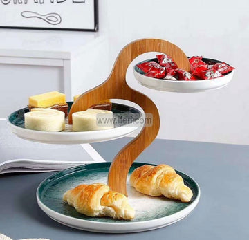 3 Tier Ceramic Cake, Dessert, Appetizer Serving Stand LB6241