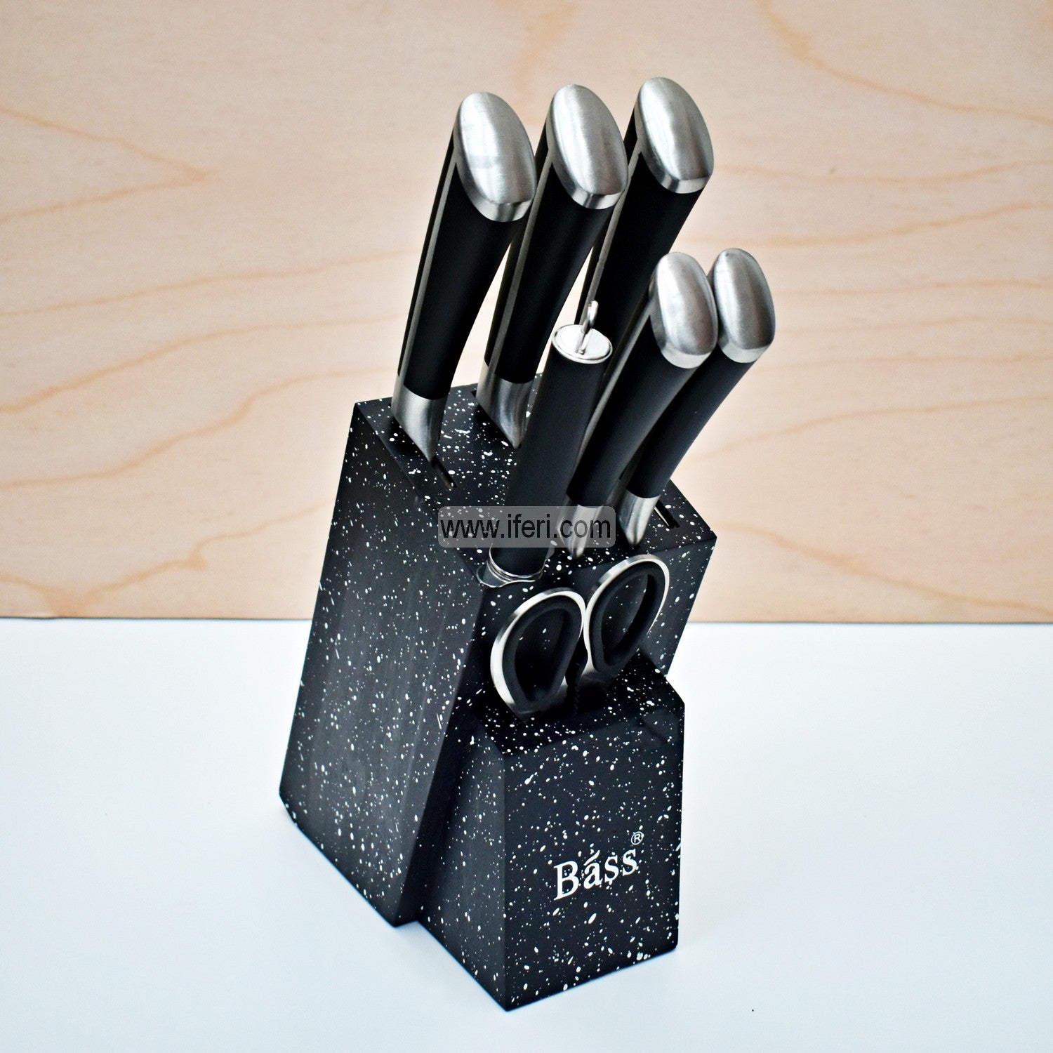 7 Pcs Kitchen Knife Set with Wooden Holder TB1194