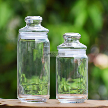 2 Pcs Airtight Glass Cookie Jar / Spice Jar ALP2257