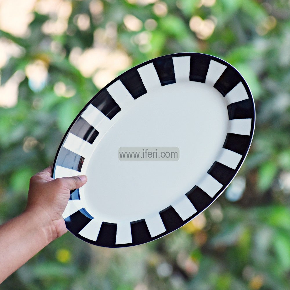 14.2 Inch Ceramic Oval Shaped Rice Serving Dish CGA0257-1