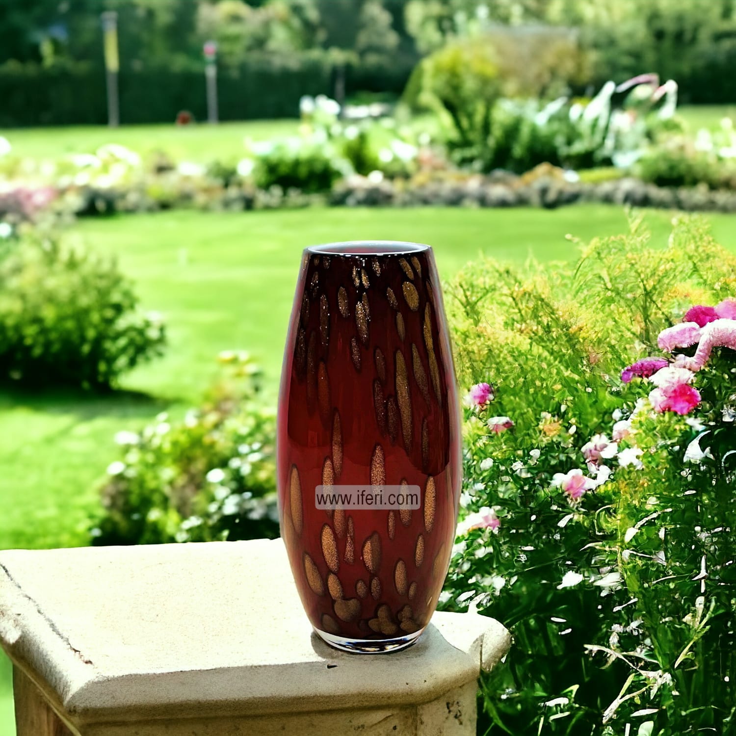 10.5 Inch Exclusive Glass Decorative Flower Vase RY92333