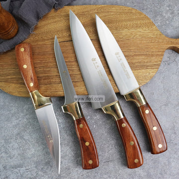 4 pcs Stainless Steel Heavy Knife Set RR1657