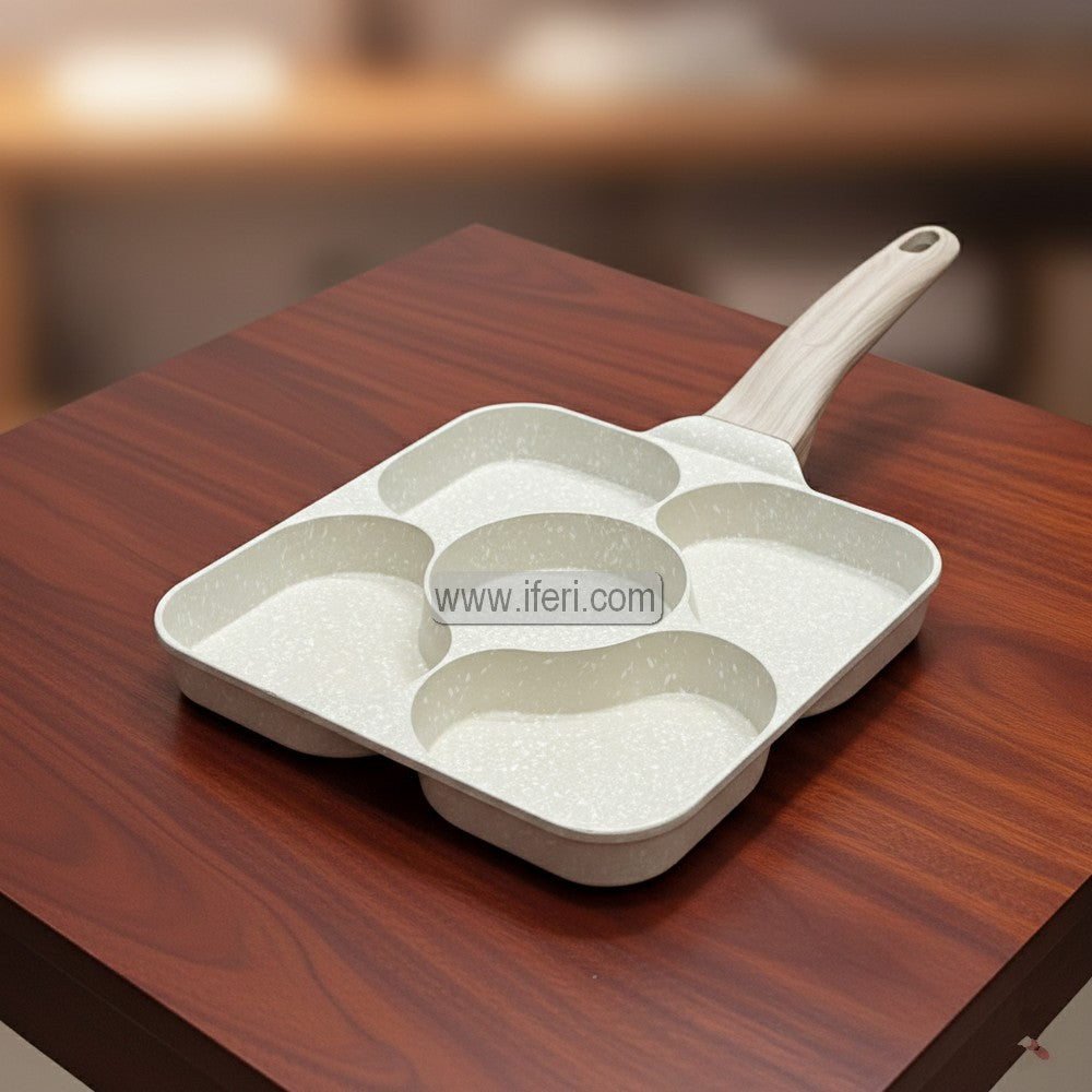 5 Part Non-Stick Egg, Pancake, Burger Patty Frying Pan LB6243