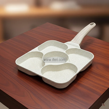 5 Part Non-Stick Egg, Pancake, Burger Patty Frying Pan LB6243
