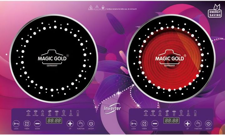 Magic Gold 2200W Induction + Infrared Combo Cooker MGIDIF207