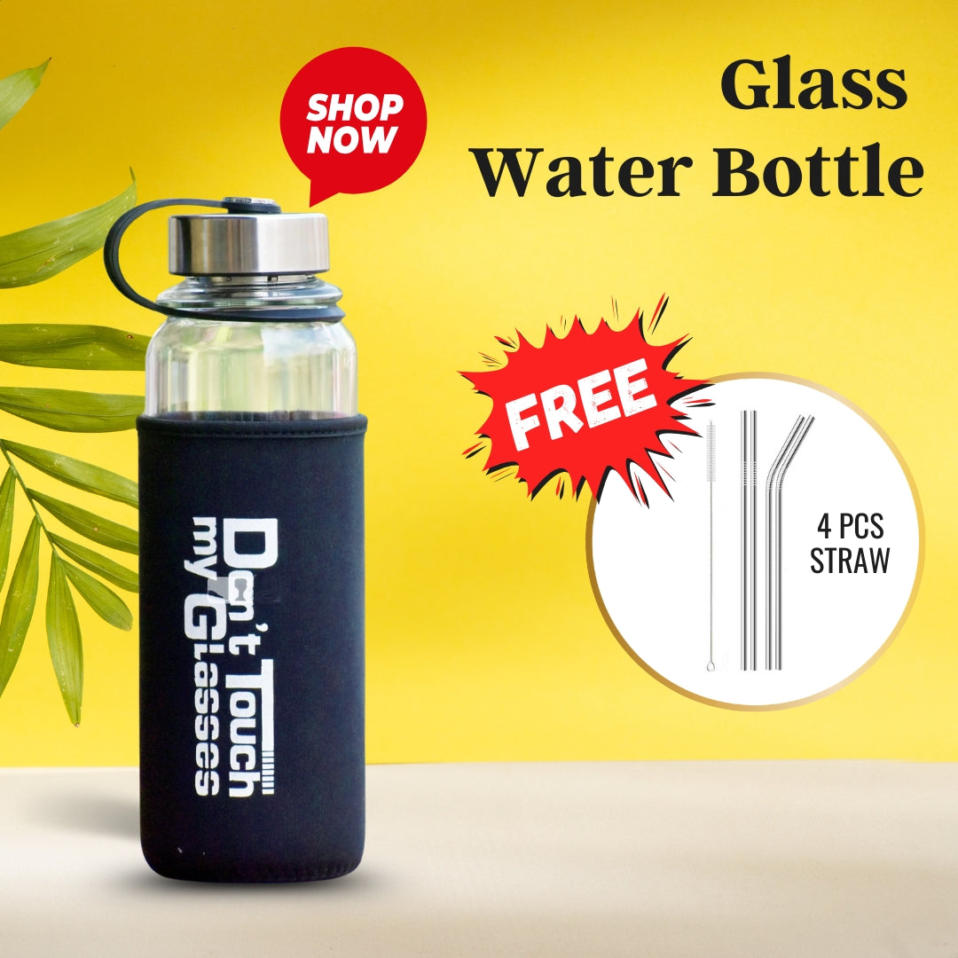 1300ml Glass Water Bottle with Cover ALP0463