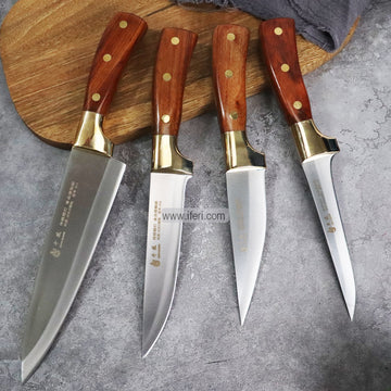 4 pcs Stainless Steel Heavy Knife Set RR1658