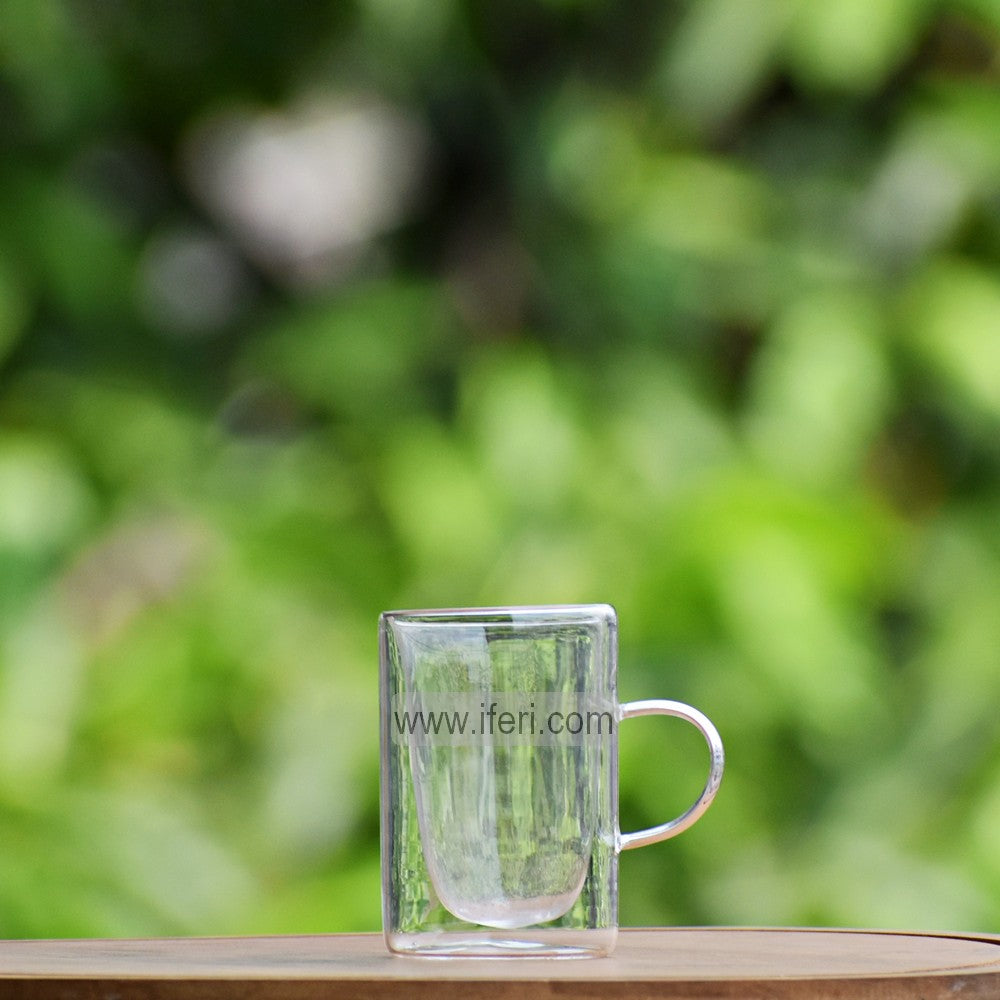 3.5 Inch Mini Size Double Wall Borosilicate Glass Mug MT311