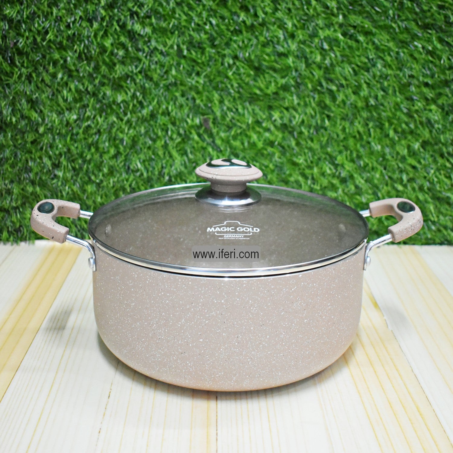 26 cm Magic Gold Non-stick Cookware with Lid TG00094