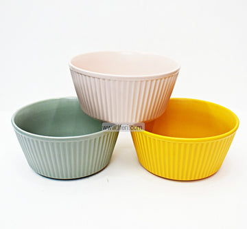 3 pcs 7 Inch Ceramic Halim Serving Bowl Set