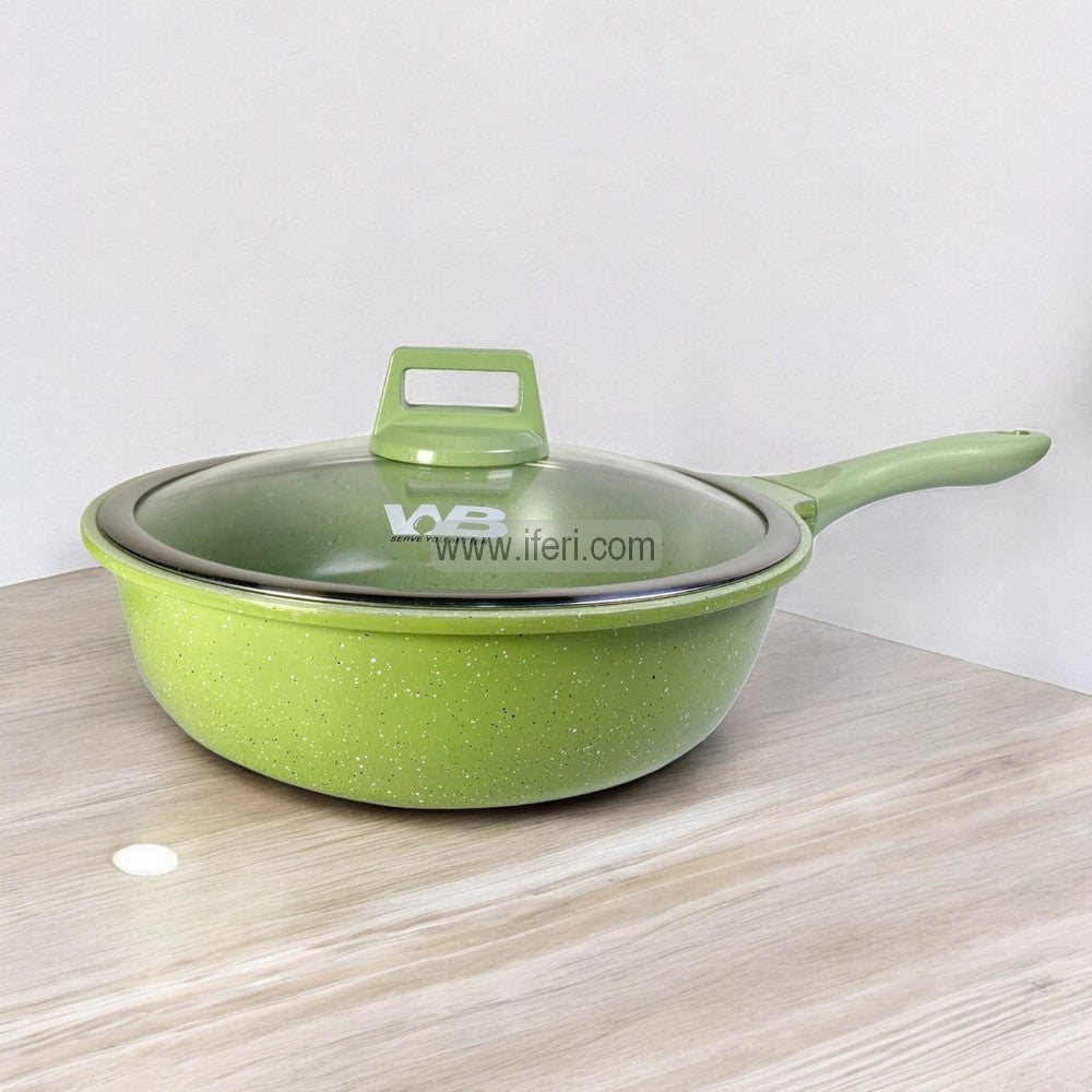 28cm Wellburg Non-Stick Deep Frying Pan with Lid WB033