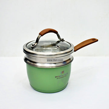 16cm Stainless Steel Milk Pan with Steamer RY06359