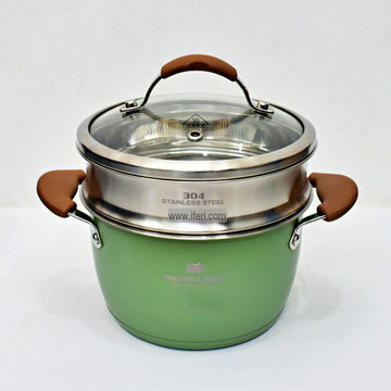 24cm Stainless Steel Cookware with Steamer RY06356