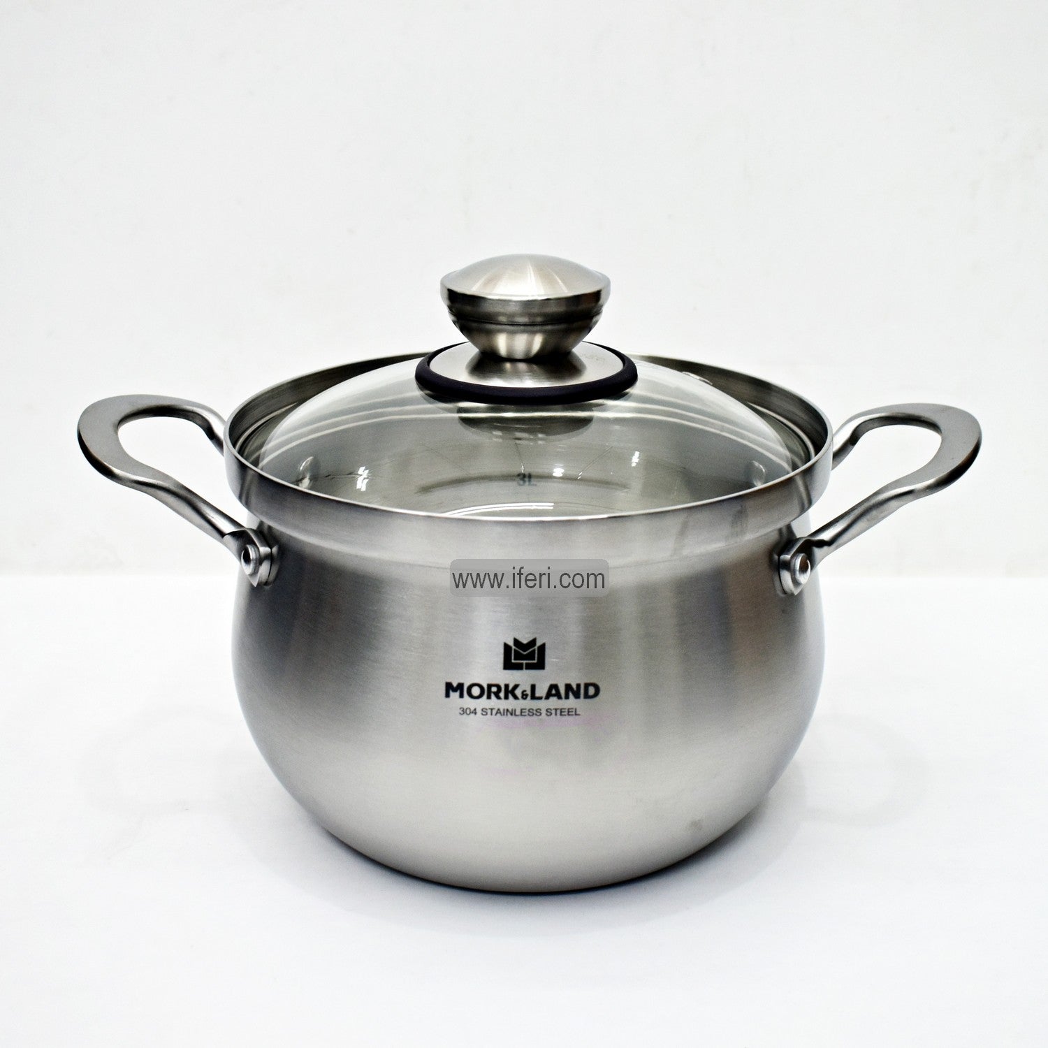 22cm Stainless Steel Belly Shape Cookware with Lid RY06352