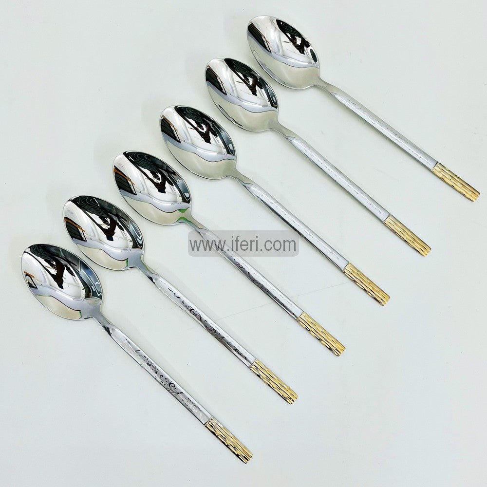 6 Pcs Stainless Steel Dinner Spoon Set MT346