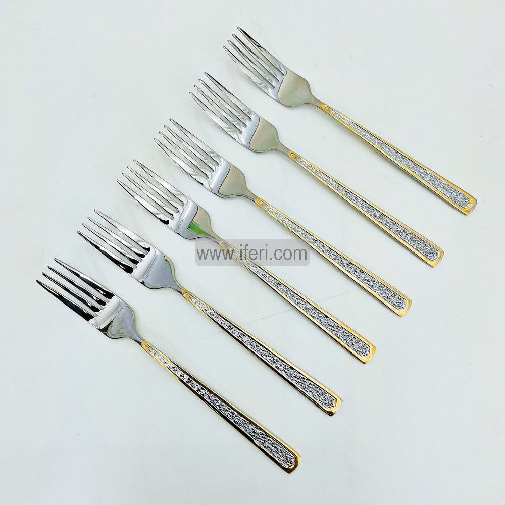 6 Pcs Stainless Steel Dinner Fork Set MT348