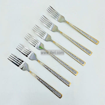 6 Pcs Stainless Steel Dinner Fork Set MT348