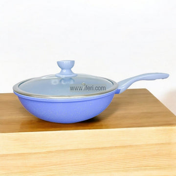 28cm Wellburg Non-Stick Wok Frying Pan with Lid WB034