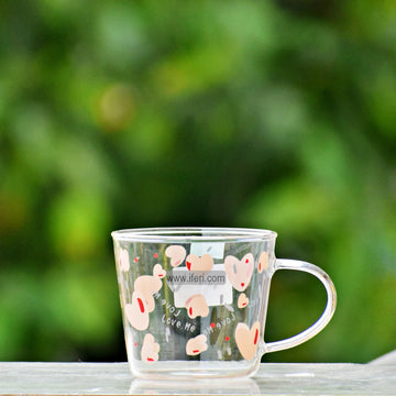 3.5 Inch Borosilicate Glass Tea Coffee Mug TG10289