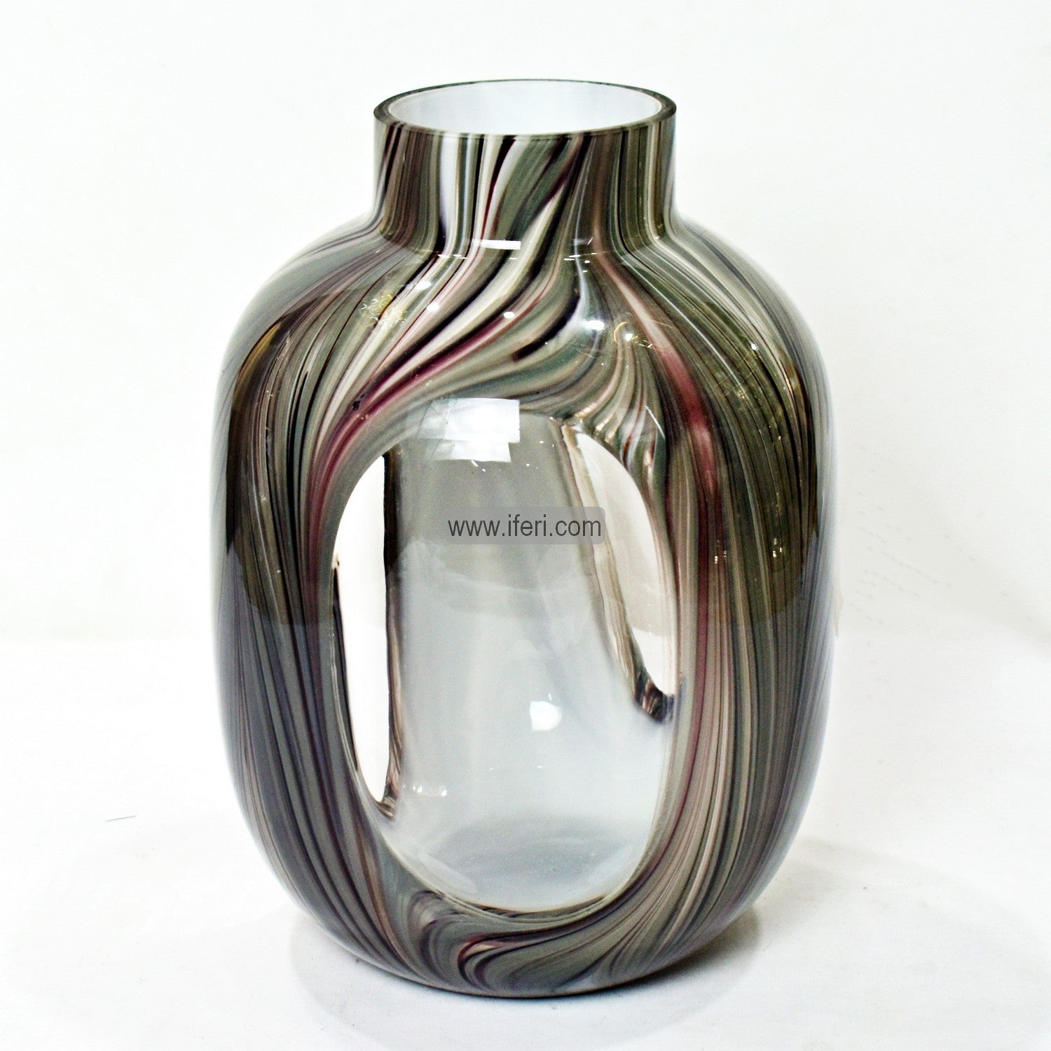 10.5 Inch Heavy Glass Decorative Large Flower Vase HR0487