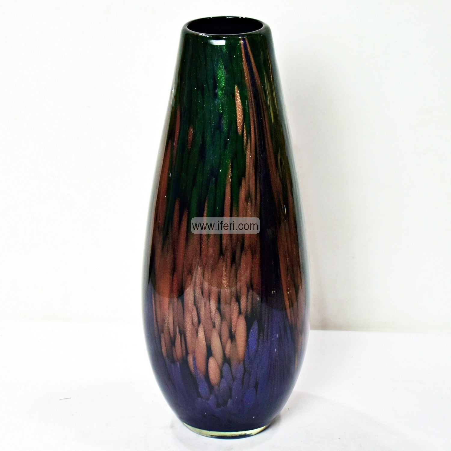 15 Inch Heavy Glass Decorative Large Flower Vase HR0497