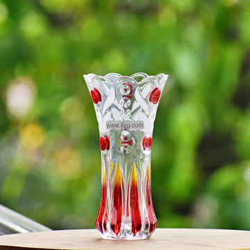 7.5 Inch Glass Decorative Flower Vase IQ1789
