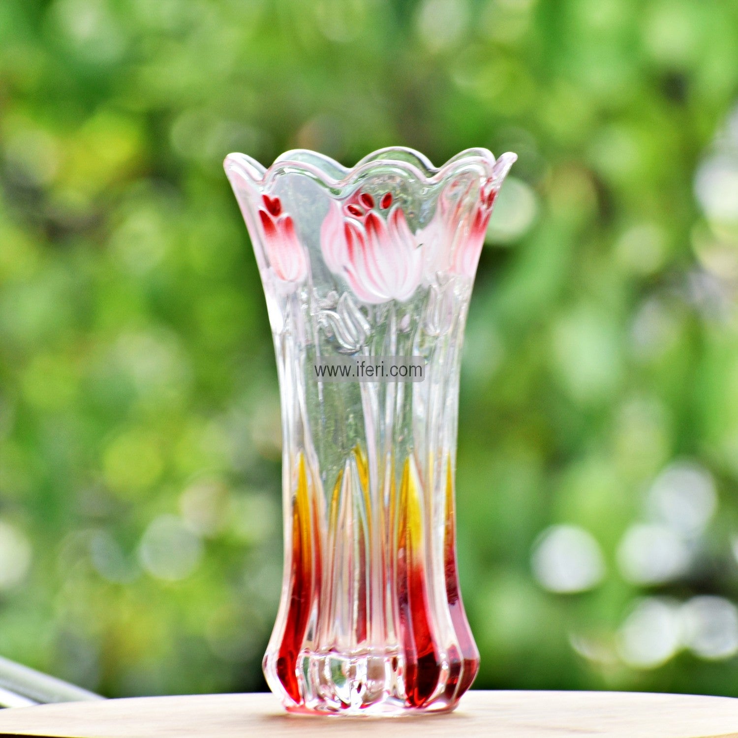 9 Inch Glass Decorative Flower Vase IQ1779