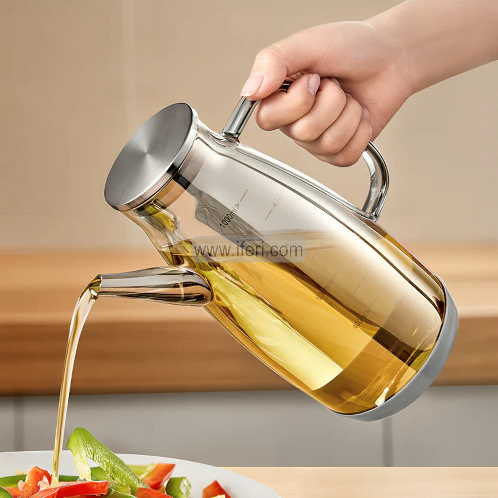 1000ml Borosilicate Glass Oil Vinegar Jar / Pot TB1356