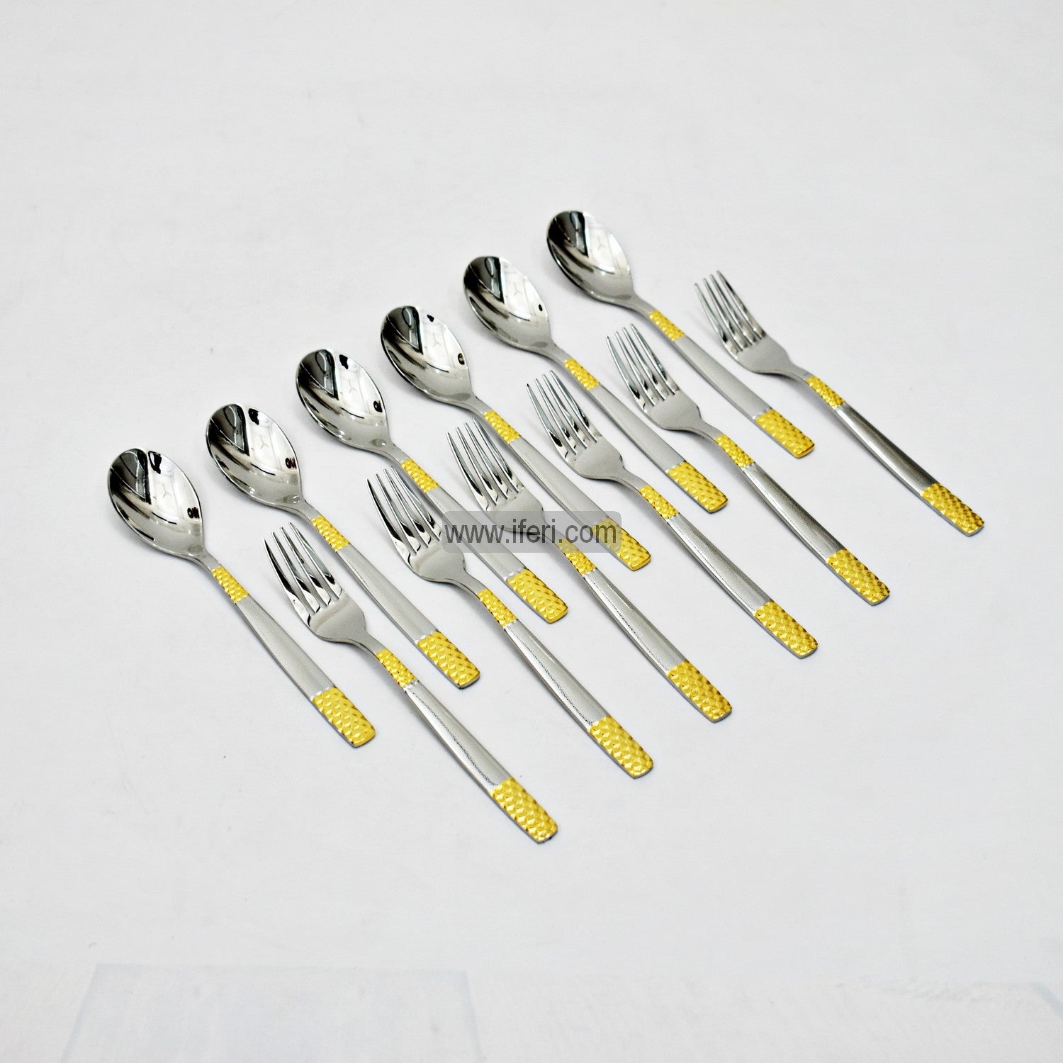 12 Pcs Stainless Steel Tea Spoon & Fork Set EB21199