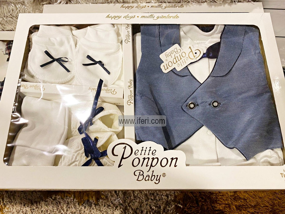 6 Pcs Infant Baby Boy Dress Set Gift Box Combo Set GA7653
