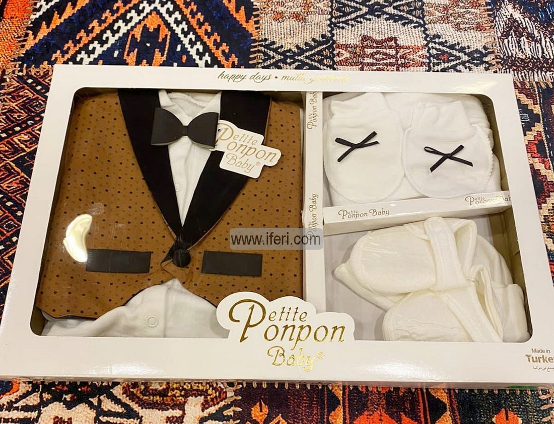 6 Pcs Infant Baby Boy Dress Set Gift Box Combo Set GA7658