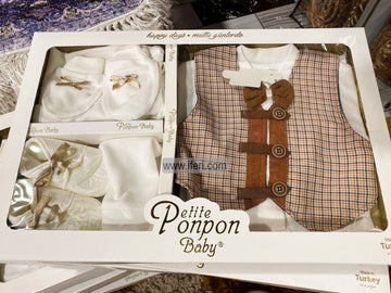 6 Pcs Infant Baby Boy Dress Set Gift Box Combo Set GA7659