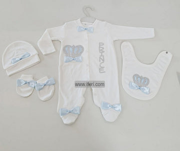 4 Pcs Infant Baby Boy Dress Set Gift Box Combo Set GA7661