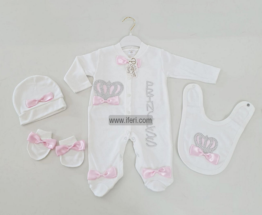 4 Pcs Infant Baby Boy Dress Set Gift Box Combo Set GA7663